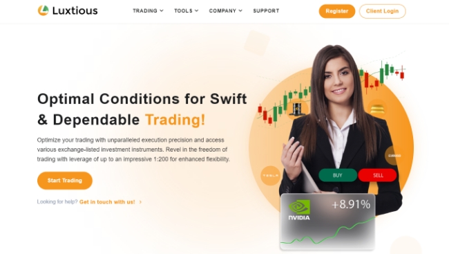 a website screenshot